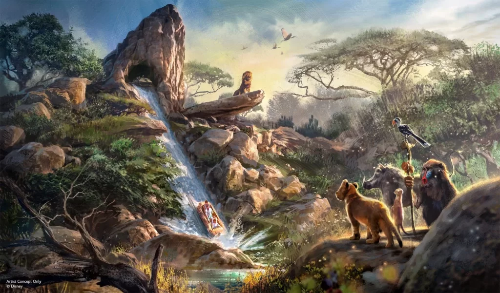 pride rock attraction disneyland paris lion king