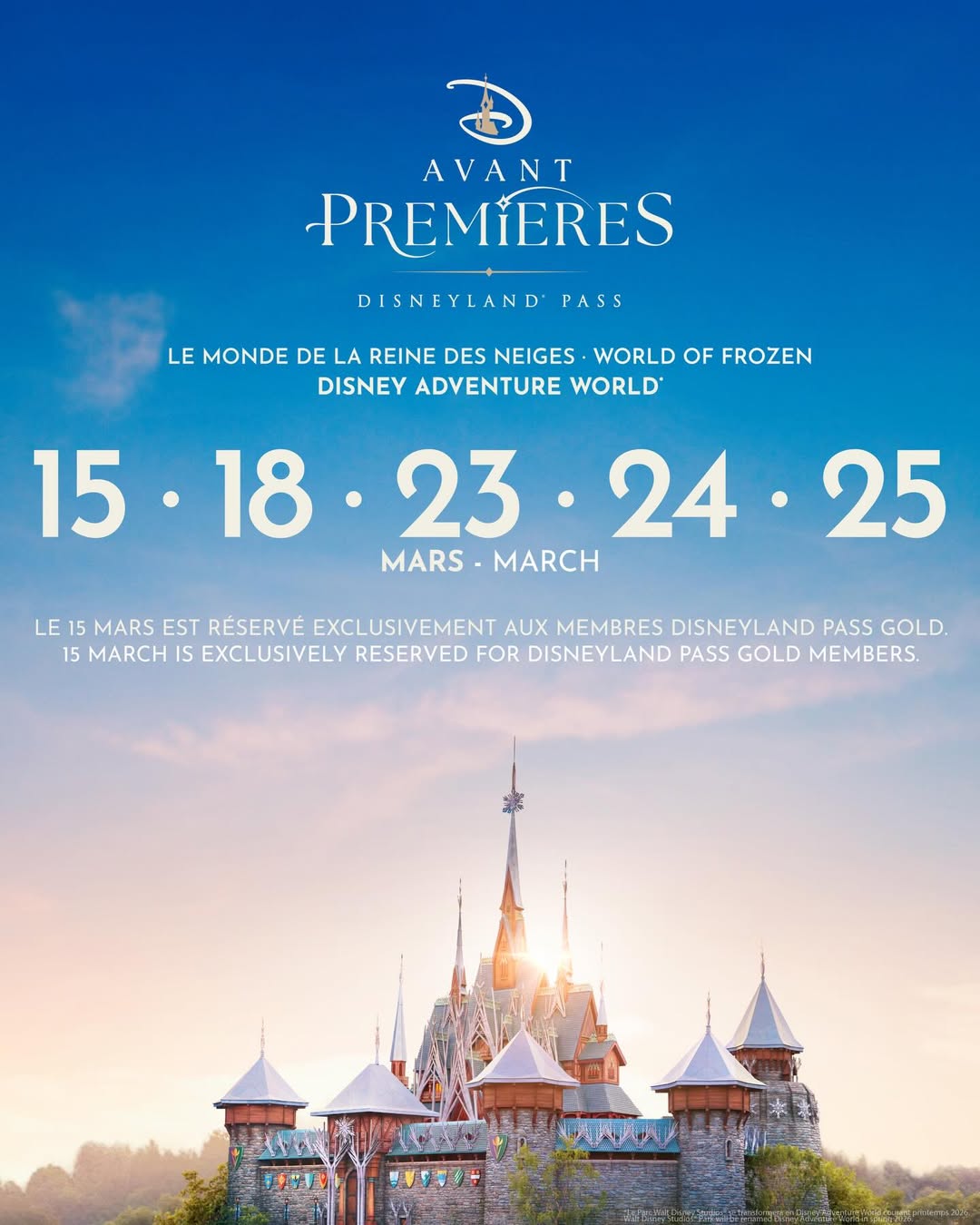 Disneyland Paris World of Frozen Preview Days Confirmed!