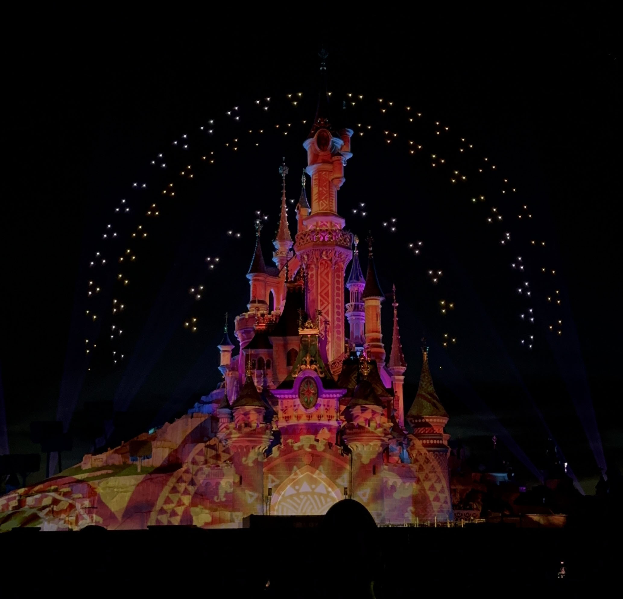 Disneyland Paris view from reserved viewing area - disney tales of magic disneyland paris