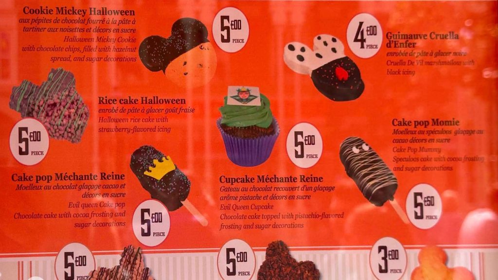 boardwalk candy palace halloween treats 2026 at Disneyland Paris
